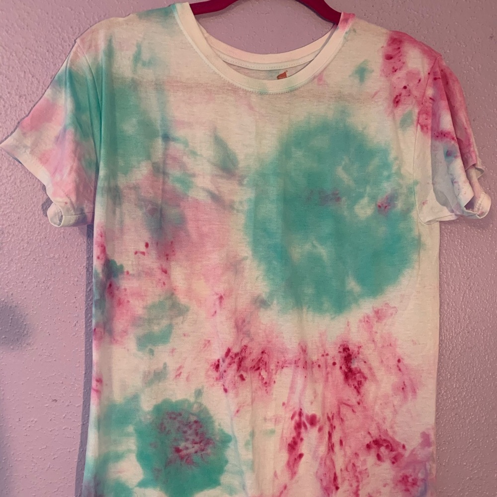 A tie die shirt